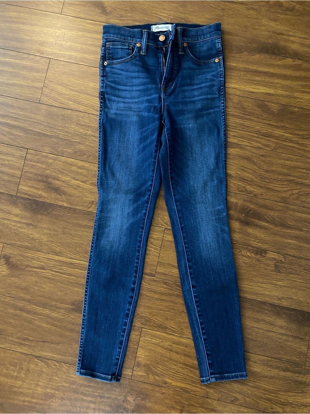 Madewell Dark Wash Skinny Jeans 10” High Rise